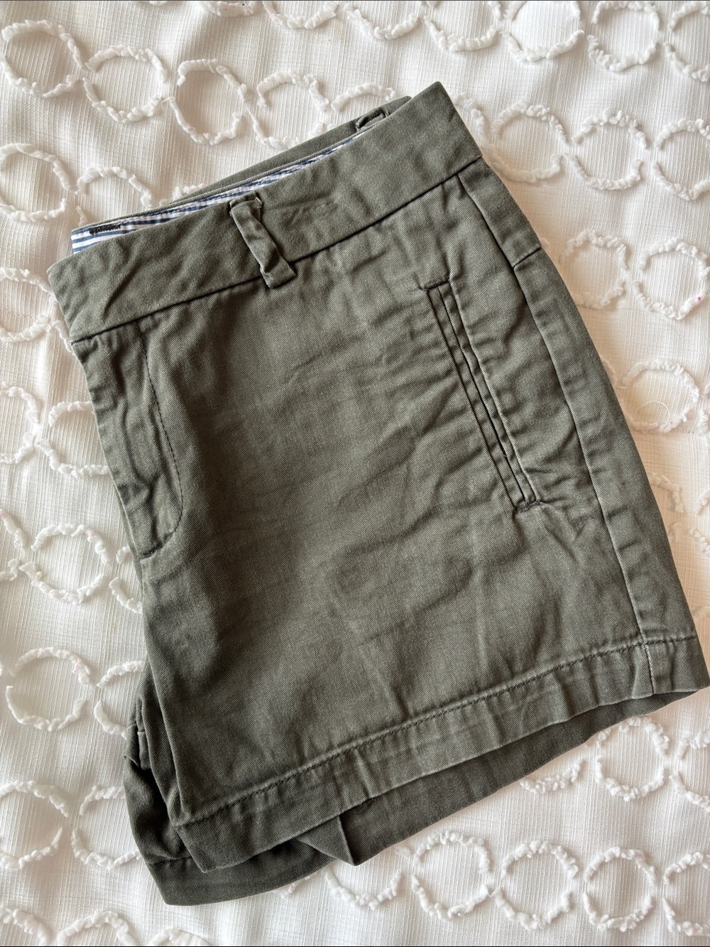 Women's Army Green Trouser Shorts